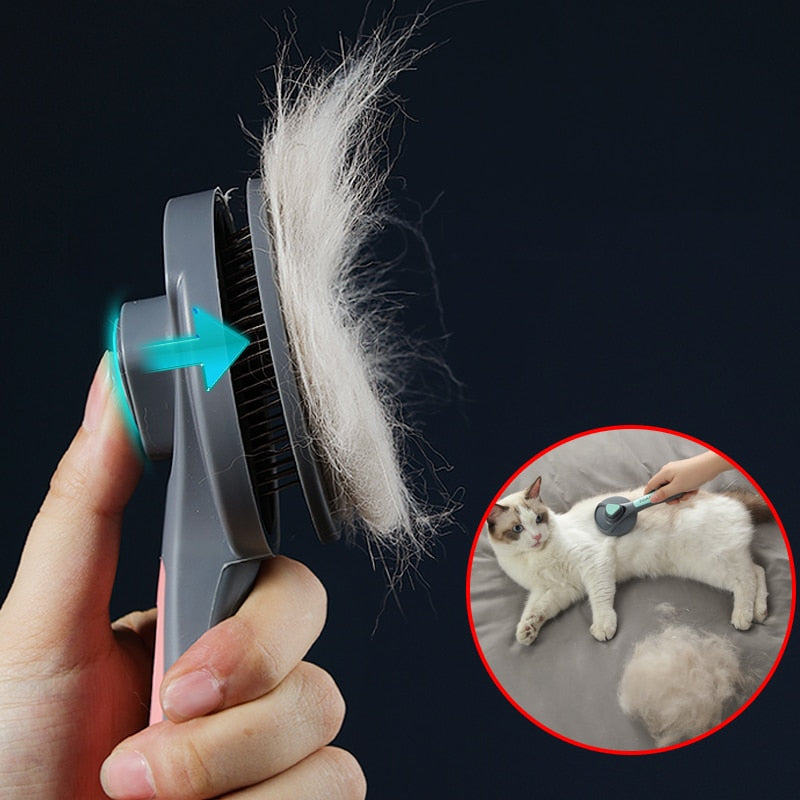 Cat Comb Brush Pet Hair Removes Comb For Cat Dog Pet Grooming Hair Cleaner Cleaning Pet Dog Cat Supplies Self Cleaning Cat Brush Brush Brush Brush Brush Brush Brush Brush Brush Brush Brush Brush Brush