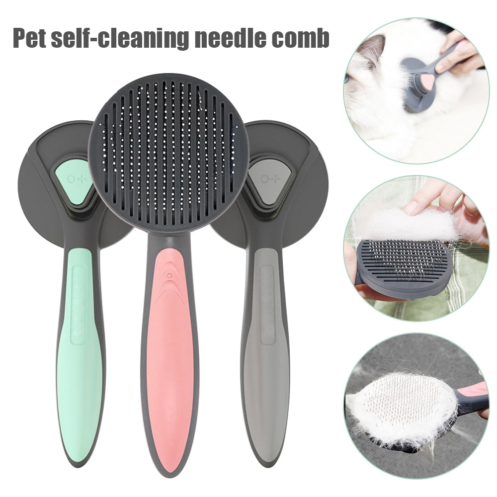 Cat Comb Brush Pet Hair Removes Comb For Cat Dog Pet Grooming Hair Cleaner Cleaning Pet Dog Cat Supplies Self Cleaning Cat Brush Brush Brush Brush Brush Brush Brush Brush Brush Brush Brush Brush Brush