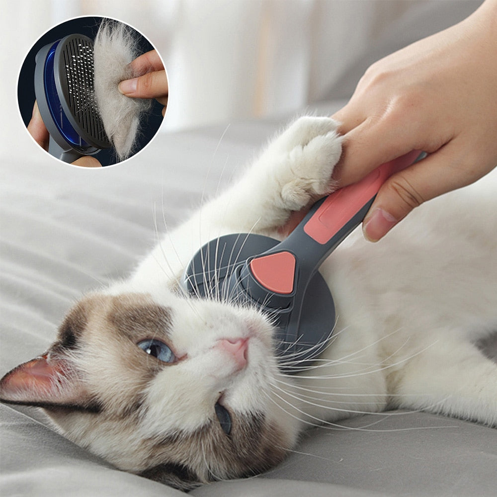 Cat Comb Brush Pet Hair Removes Comb For Cat Dog Pet Grooming Hair Cleaner Cleaning Pet Dog Cat Supplies Self Cleaning Cat Brush Brush Brush Brush Brush Brush Brush Brush Brush Brush Brush Brush Brush